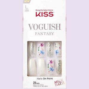 Kiss Voguish Fantasy Nails Long Length - Milk Bath